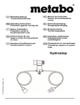 Metabo Dry-running Sensor Hydrostop Manual do usuário