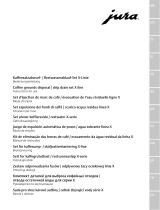 Jura Coffee grounds disposal/drip drain set X line Instruções de operação