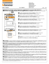 Bticino 346810 Instruções de operação