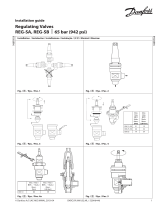 Danfoss Regulating Valves, REG-SA and REG-SB 10-65 - 65bar (942 psi) Guia de instalação