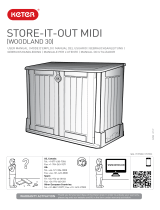 Keter Store It Out Midi 845L Garden Storage Shed Manual do usuário