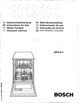 Bosch SPS8172/06 Manual do usuário