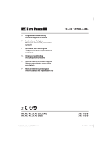 EINHELL TE-CD 18/50 Li-i BL (2x2,0Ah) Manual do usuário