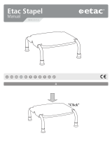 Etac Stapel bathroom stool Manual do usuário