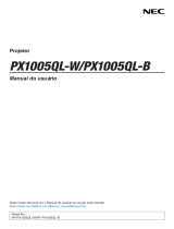 NEC PX1005QL Manual do proprietário