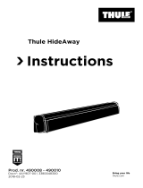 Thule HideAway - Rack Mount Manual do usuário