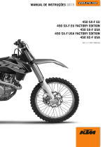 KTM 450 SX-F Factory Edition EU 2013 Manual do proprietário