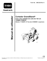 Toro GrandStand Mower, With 122cm TURBO FORCE Cutting Unit Manual do usuário