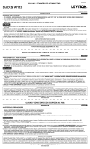 Leviton 2621-B Guia de instalação