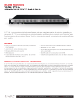 Biamp Vocia TTS-1e Ficha de dados