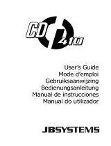 JBSYSTEMS LIGHT CD 410 Manual do proprietário