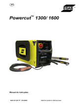 ESAB PowerCut 1300/1600 Manual do usuário