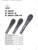 AKG D 3800 Manual do proprietário