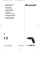 EINHELL RT-SD 3.6 LI Manual do proprietário