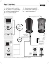 Metronic ENCEINTES MULTIMEDIA 2.1 Manual do proprietário