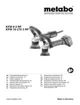 Metabo KFM 18 LTX 3 RF Instruções de operação