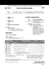 Whirlpool ADG 7556 M Program Chart