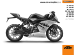 KTM RC 390 2015 Manual do proprietário