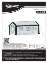 Outsunny 845-412V00WT Guia de usuario