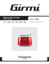 Girmi TP10 750W Toaster Guia de usuario