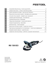 Festool RG 130 ECI Surface Restoration Grindres Manual do usuário