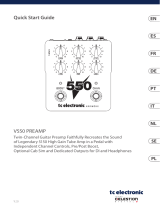 TC Electronic V550 PREAMP Guia rápido