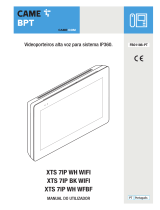 CAME XTS 7IP WH WIFI, XTS 7IP BK WIFI, XTS 7IP WH WFBF Manual do usuário