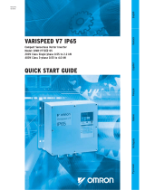 Omron VARISPEED V7 IP65 CIMR-V7TZ*-05 Guia rápido