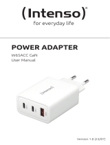 Intenso Power Adapter W65ACC GaN Manual do proprietário