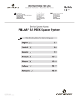 Orthofix PILLAR SA PEEK Manual do usuário