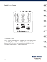 TC Electronic DC30 Dual-Channel Guitar Preamp Guia de usuario