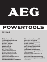 AEG EX 150 E Manual do proprietário