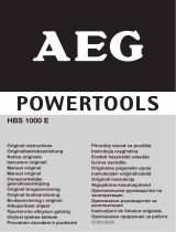 AEG HBS 1000 E Ficha de dados