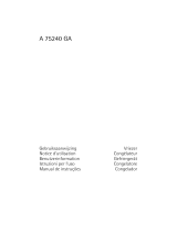 Aeg-Electrolux A75240GA Manual do usuário