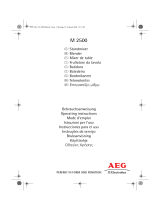 Aeg-Electrolux M 2500 Manual do usuário
