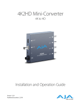 AJA 4K2HD Instruções de operação