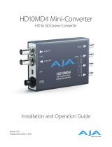 AJA HD10MD4 Manual do usuário