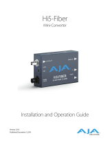 AJA Hi5-Fiber Manual do usuário