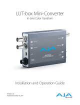 AJA Video Systems Inc LUT-box Instruções de operação
