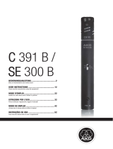 AKG C 391 B Kondensator-Mikrofon Manual do usuário