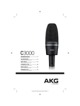 AKG C3000 Manual do proprietário