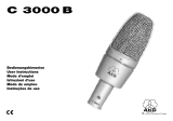 AKG C3000 Manual do usuário