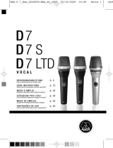 AKG Acoustics D-7S Manual do usuário