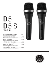 AKG Acoustics D 5 S Vocal Manual do usuário