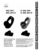 AKG Acoustics K 305 AFC Manual do usuário