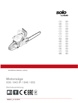 Solo 652 (.325") mit 38 cm Schwert und Kette Manual do usuário