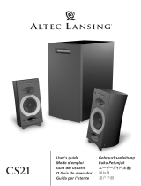 Altec Lansing CS21 Manual do usuário