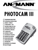 ANSMANN Photo Cam III Power Set 2850 mAh Instruções de operação
