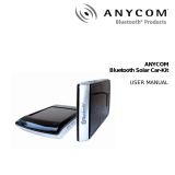 Anycom Solar Car-Kit Manual do usuário
