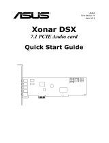 Asus XonarDSX Manual do usuário
